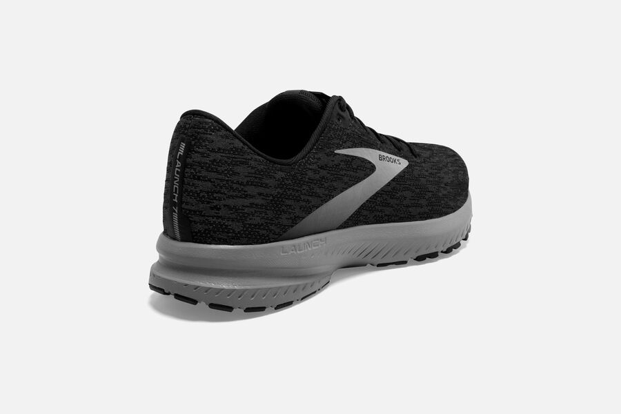 Brooks Israel Launch 7 Road Running Shoes Mens - Black/Grey - NRE-941372